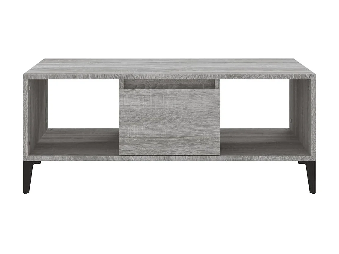 Mesa de centro madera contrachapada gris Sonoma 90x50x36,5 cm ES74241