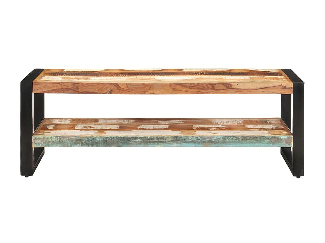 Mesa de centro 120x60x40 cm madeira recuperada maciça PT891481