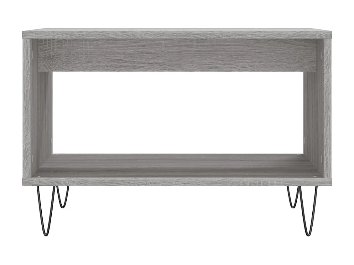 Table basse sonoma gris 60x50x40 cm bois d'ingénierie OFR44644 BonneVie Meuble
