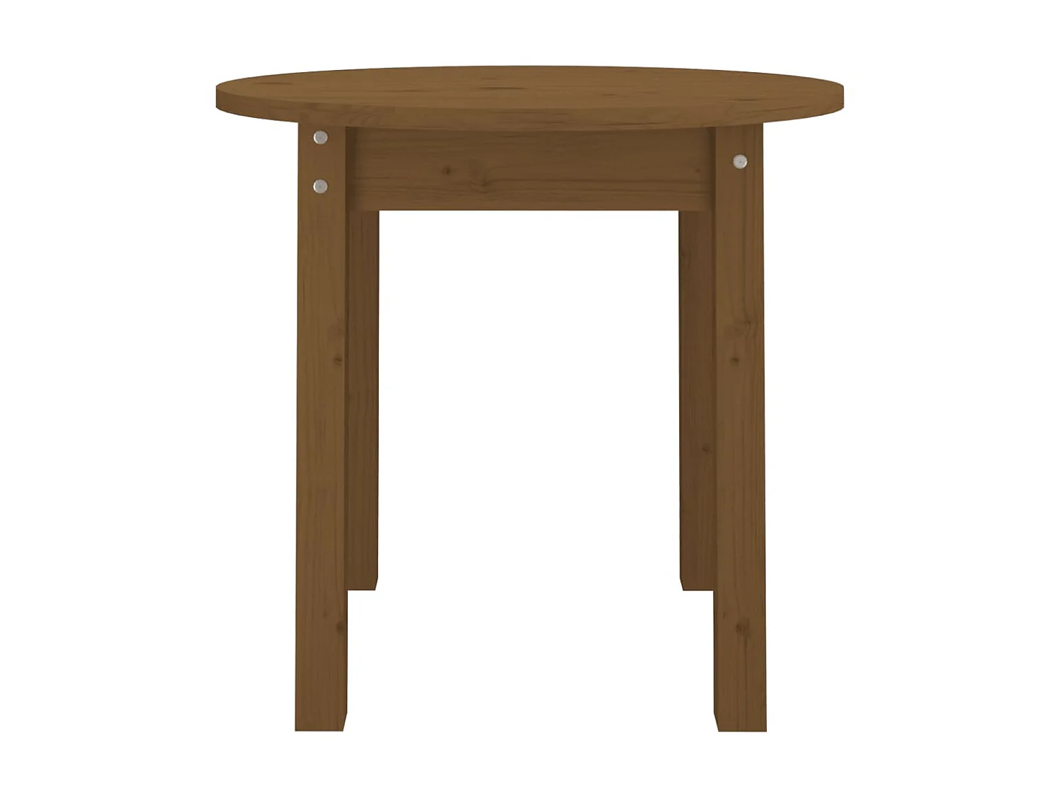Table basse Marron miel Ø 45x40 cm Bois massif de pin OFR81154 BonneVie Meuble