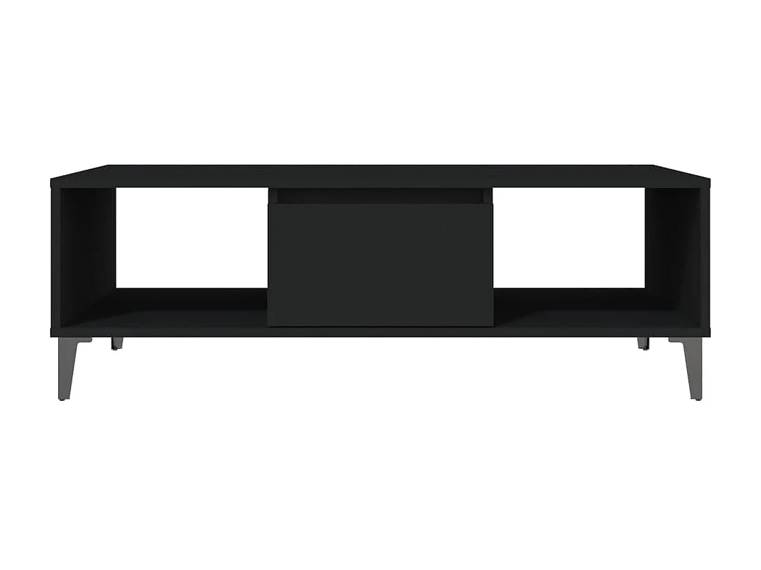 Table basse Noir 103,5x60x35 cm Aggloméré OFR75777 BonneVie Meuble