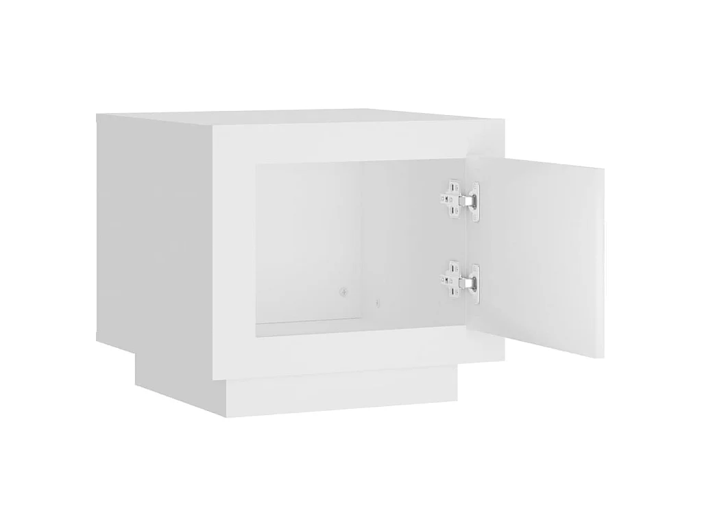 Mesa de centro madera contrachapada blanco 51x50x45 cm ES87964