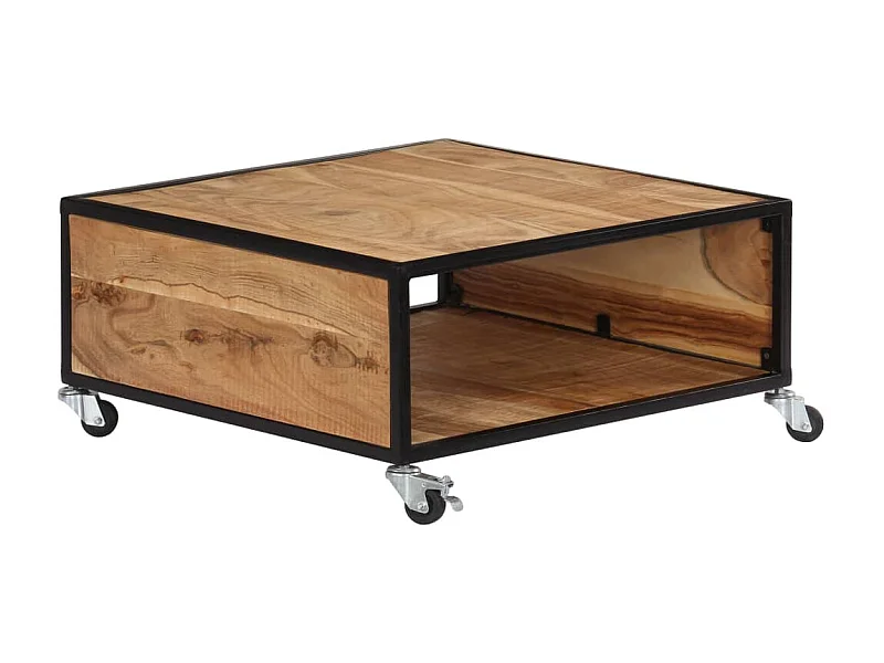 Mesa de centro 70x70x32 cm madeira de acácia maciça PT992045