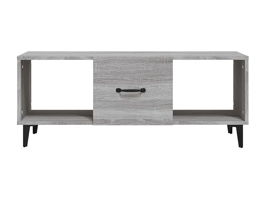 Table basse sonoma gris 102x50x40 cm bois d'ingénierie OFR96712 BonneVie Meuble