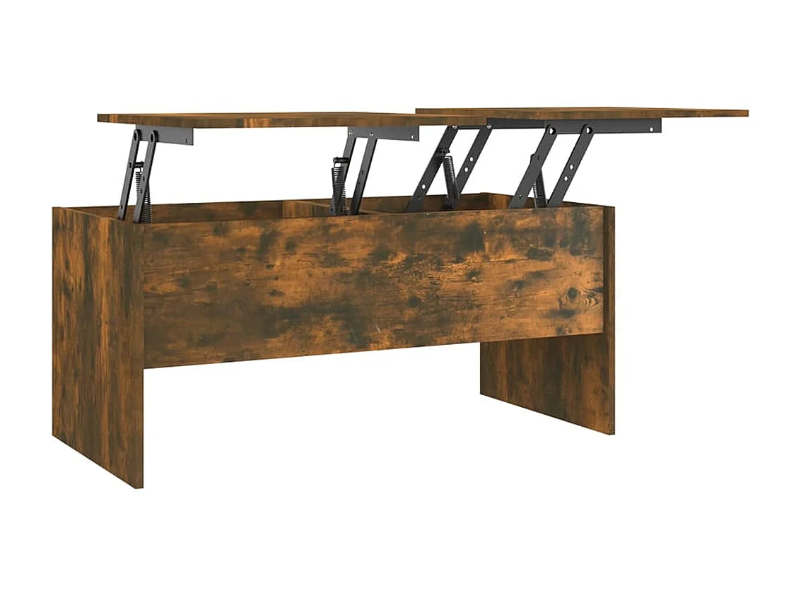 Salontafel 102x50,5x46,5 cm bewerkt hout gerookt eikenkleurig NL26809