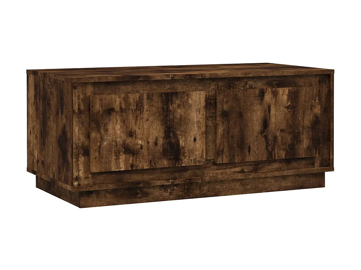 Salontafel 102x50x44 cm bewerkt hout gerookt eikenkleurig NL15852