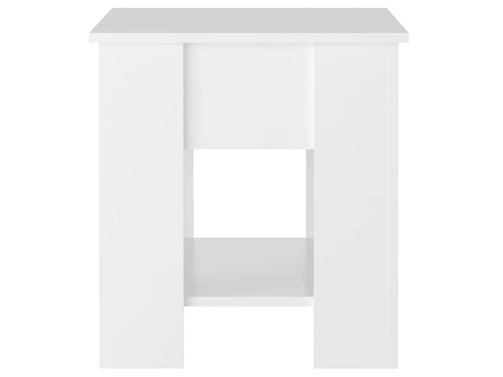 Mesa de centro madera de ingeniería blanco brillo 101x49x52 cm ES402977