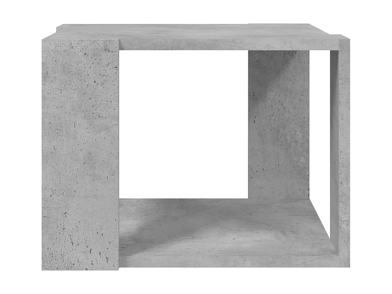 Table basse Gris béton 40x40x30 cm Bois d'ingénierie OFR71211 BonneVie Meuble