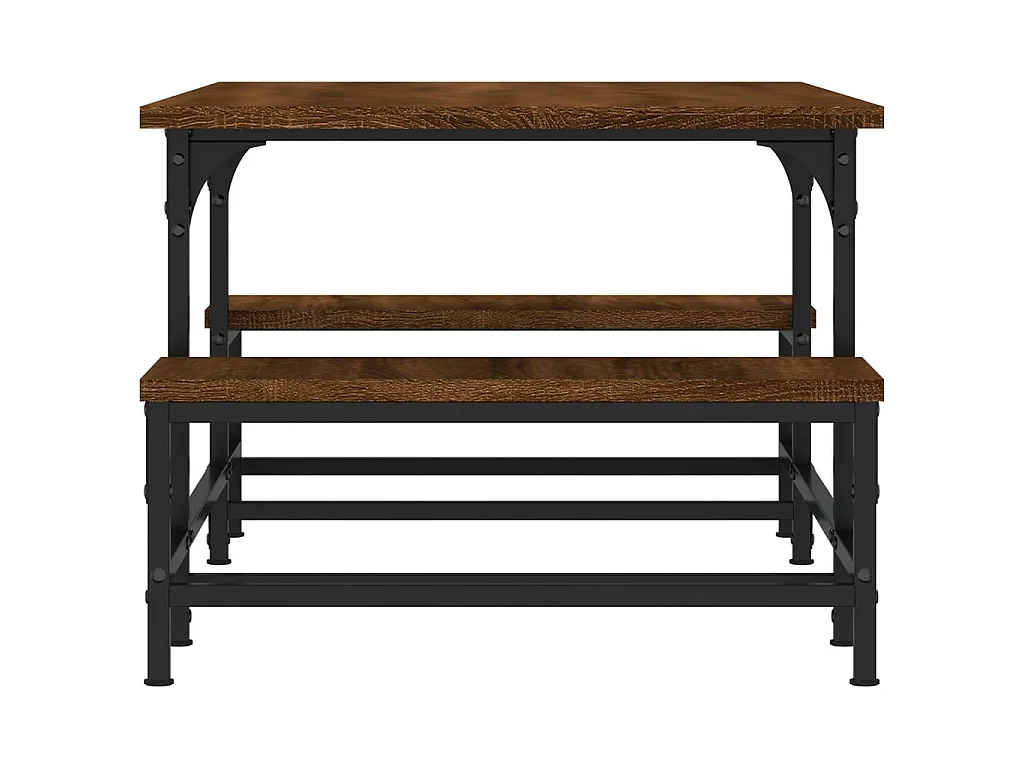 Mesa de centro 100x50,5x40 cm deriv. madeira carvalho castanho PT984022