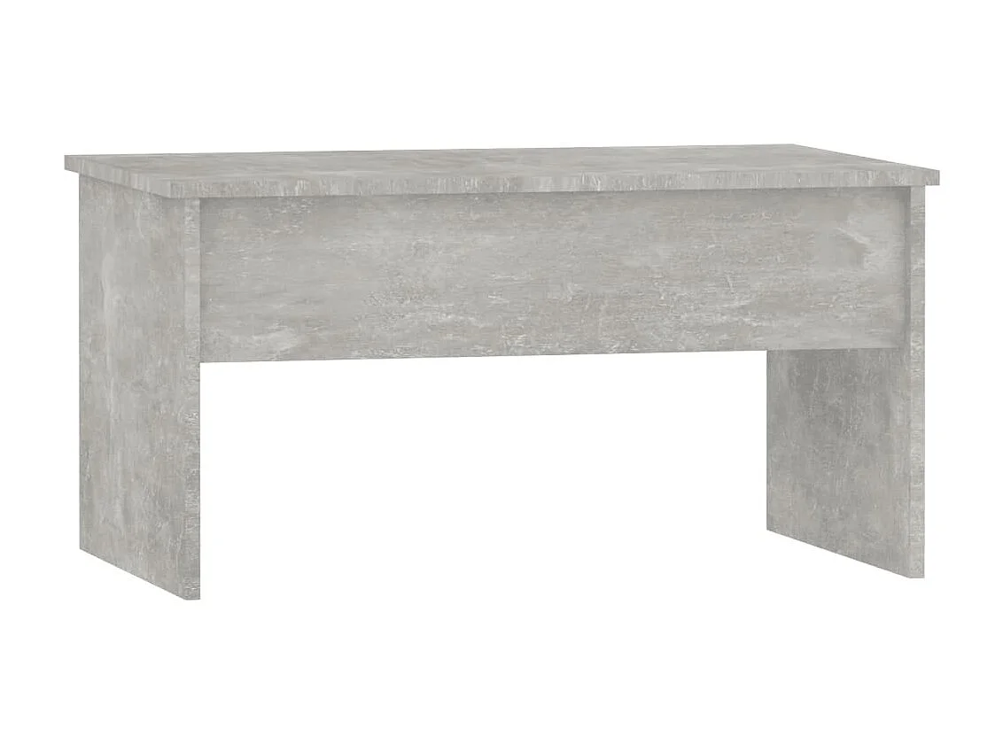 Table basse relevable Gris béton 80x50,5x41,5 cm Bois d'ingénierie OFR18533 BonneVie Meuble