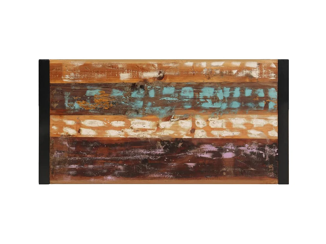 Mesa de centro madera maciza reciclada 120x60x40 cm ES27139