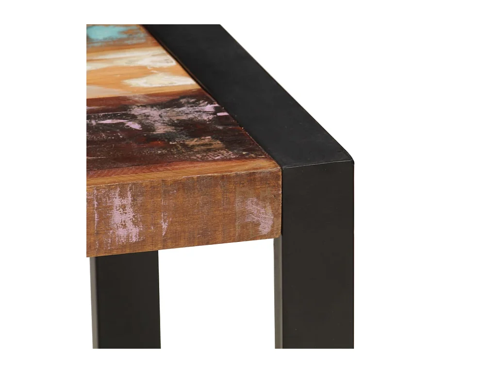 Mesa de centro madera maciza reciclada 120x60x40 cm ES27139