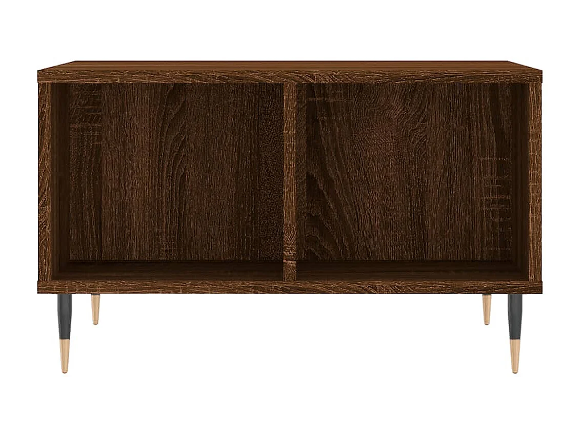 Mesa de centro 60x50x36,5cm derivados madeira carvalho castanho PT728397