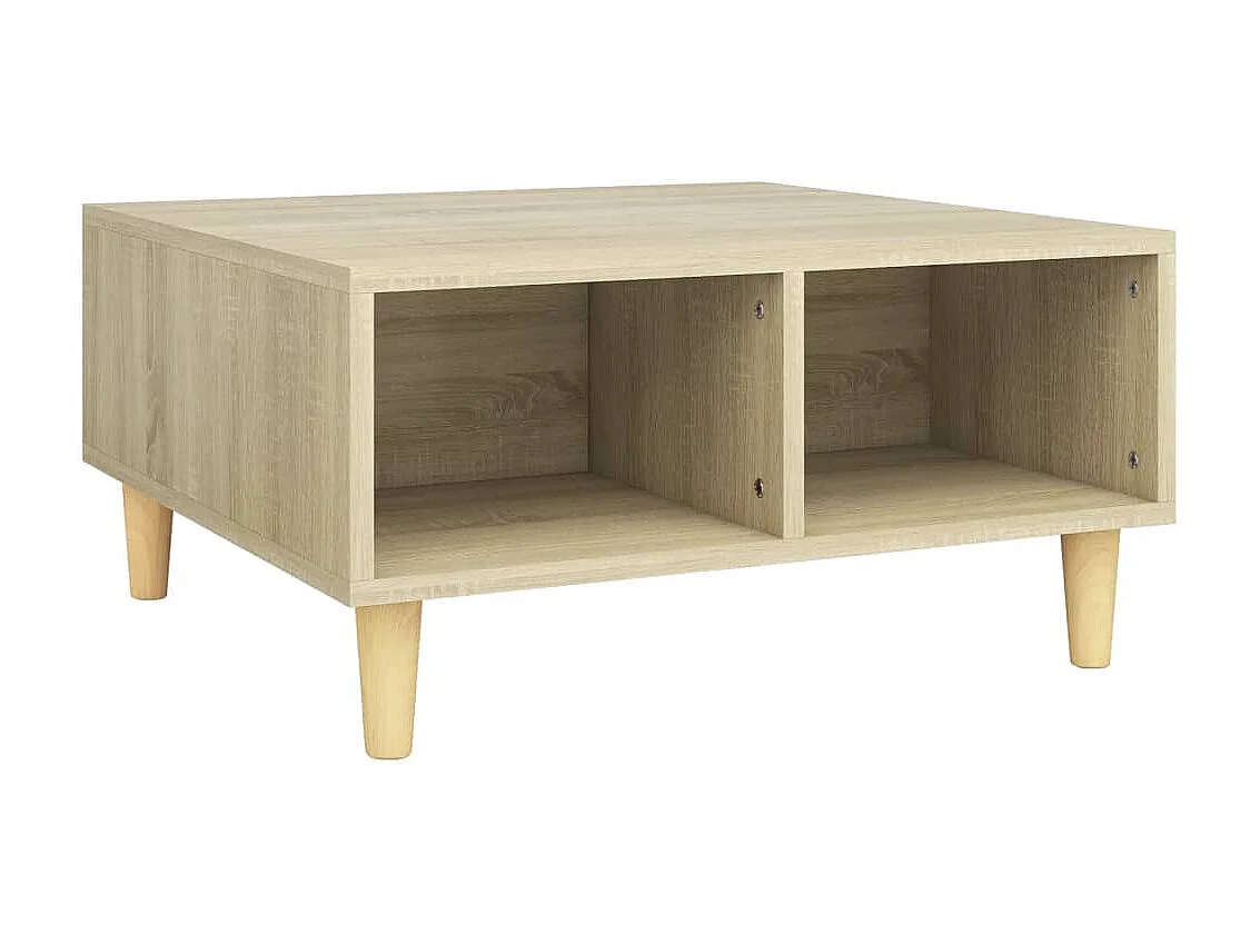 Mesa de centro 60x60x30 cm derivados de madeira carvalho sonoma PT121785