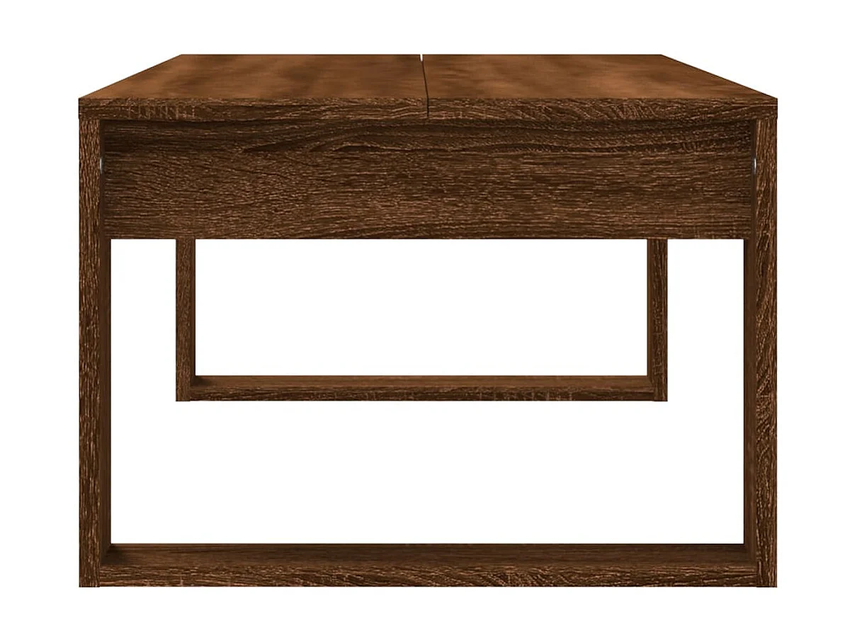 Salontafel 102x50x35 cm bewerkt hout bruin eikenkleur NL54524