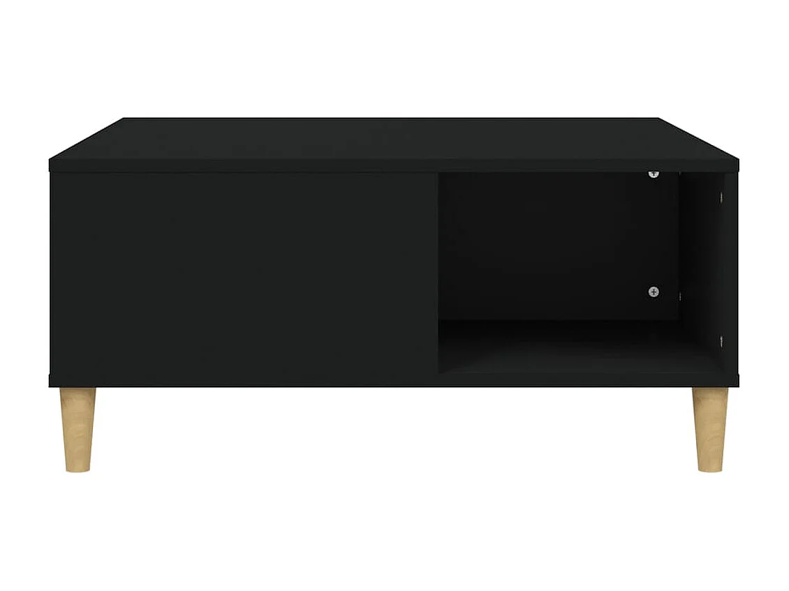 Mesa de centro 80x80x36,5 cm derivados de madeira preto PT926969