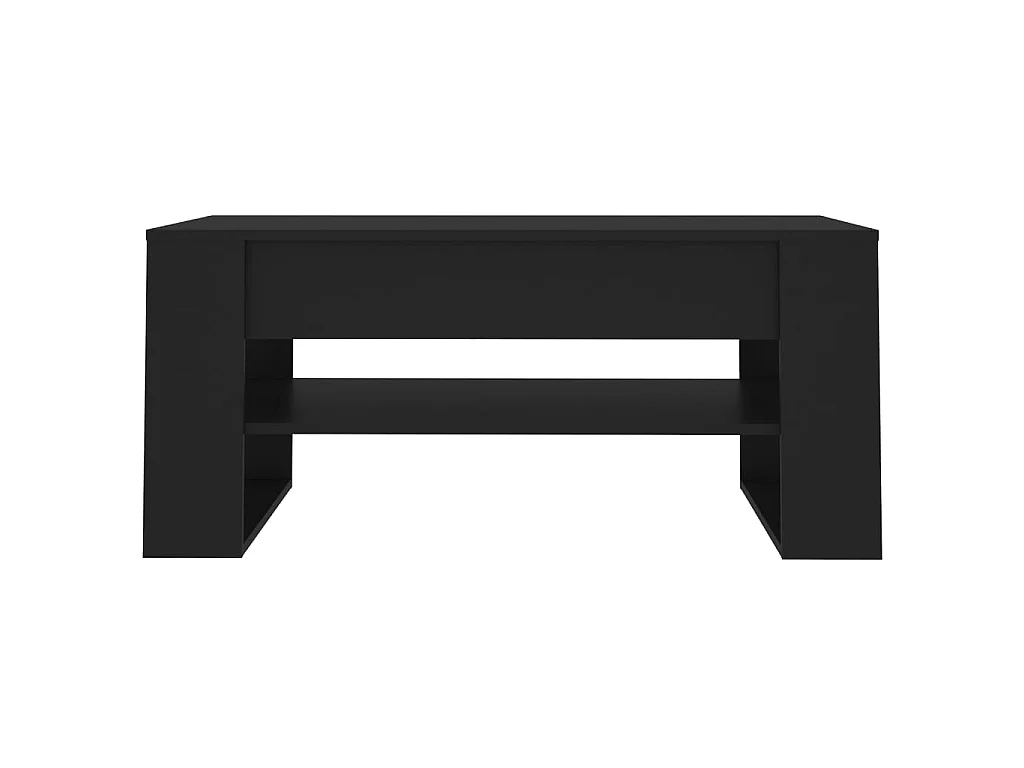 Mesa de centro 102x55x45 cm madeira processada preto PT883831