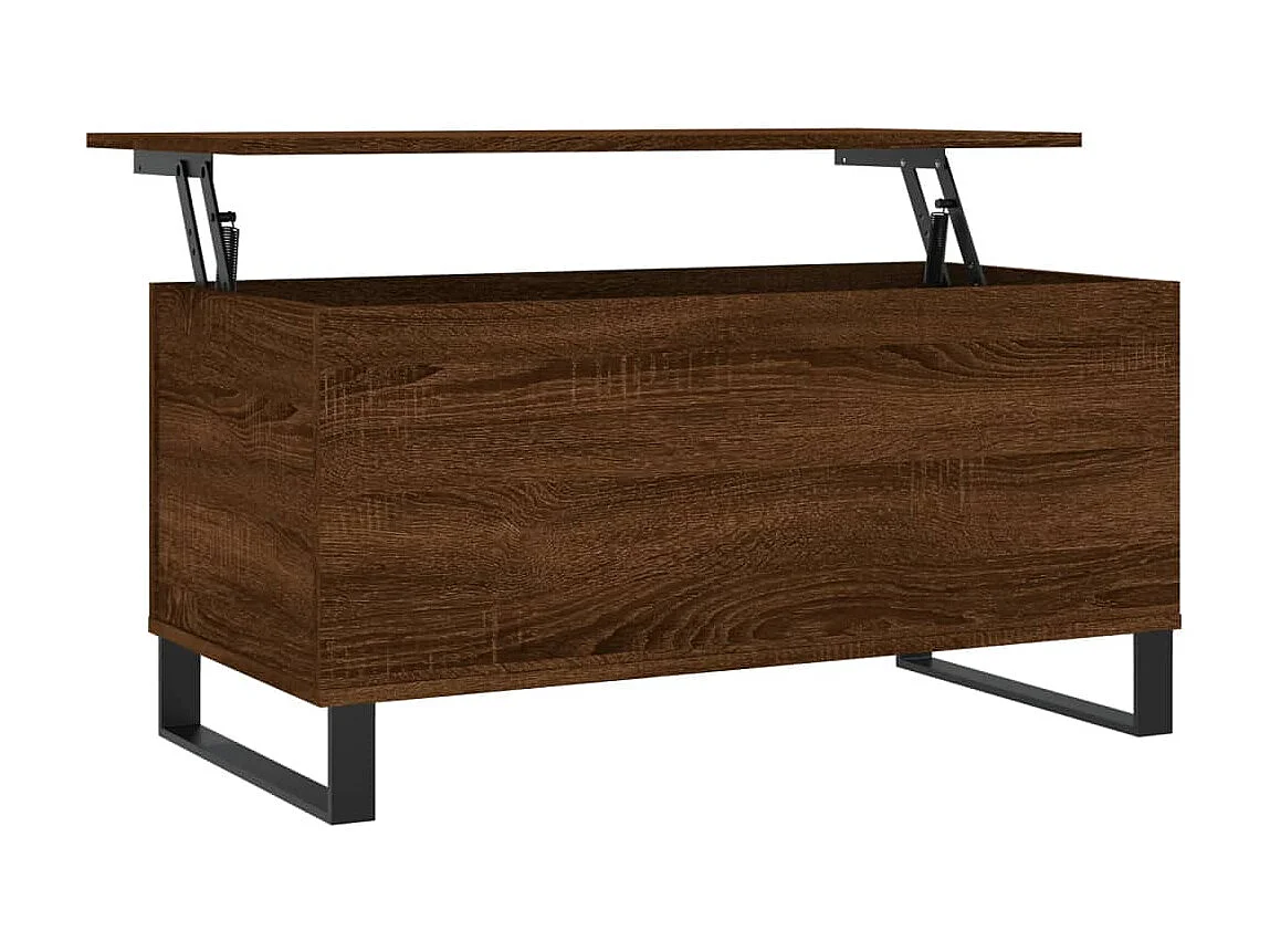 Mesa centro 90x44,5x45 cm derivados madeira carvalho castanho PT318492