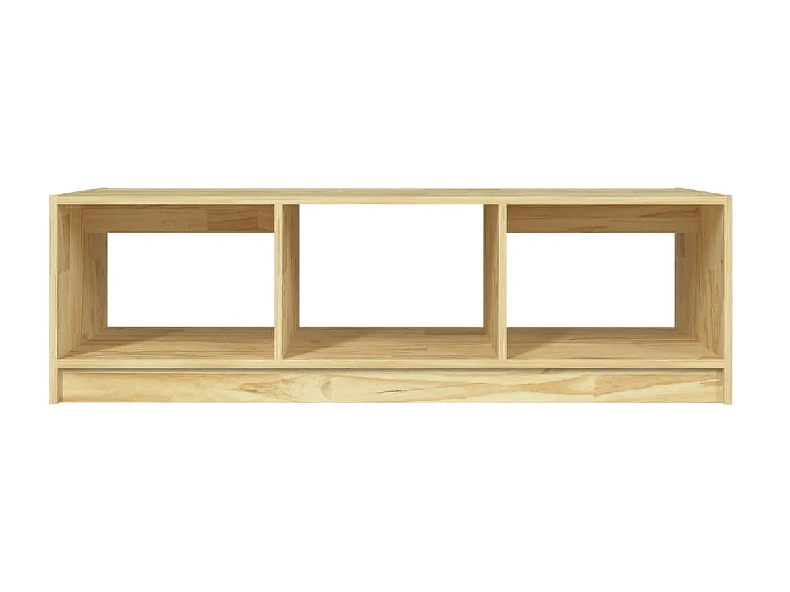 Table basse 110x50x34 cm Bois de pin massif OFR86070 BonneVie Meuble
