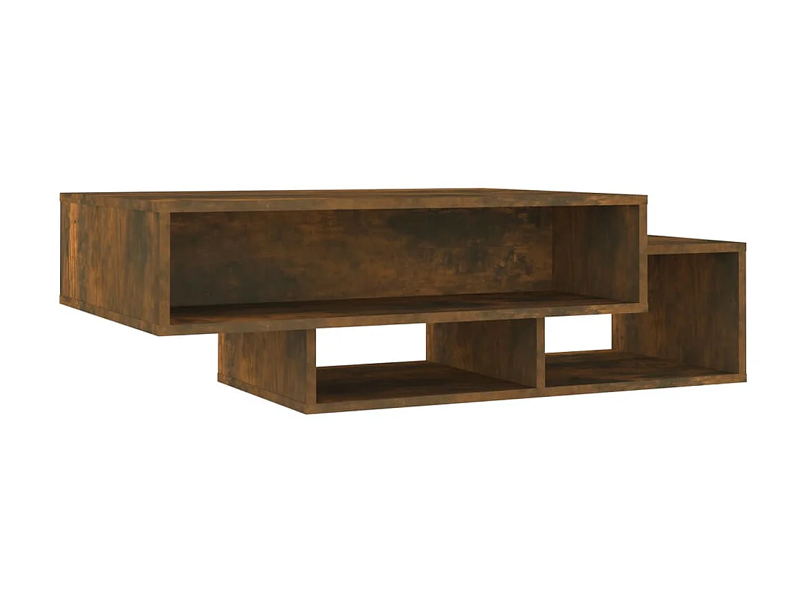 Table basse Chêne fumé 105x55x32 cm Bois d'ingénierie OFR98098 BonneVie Meuble