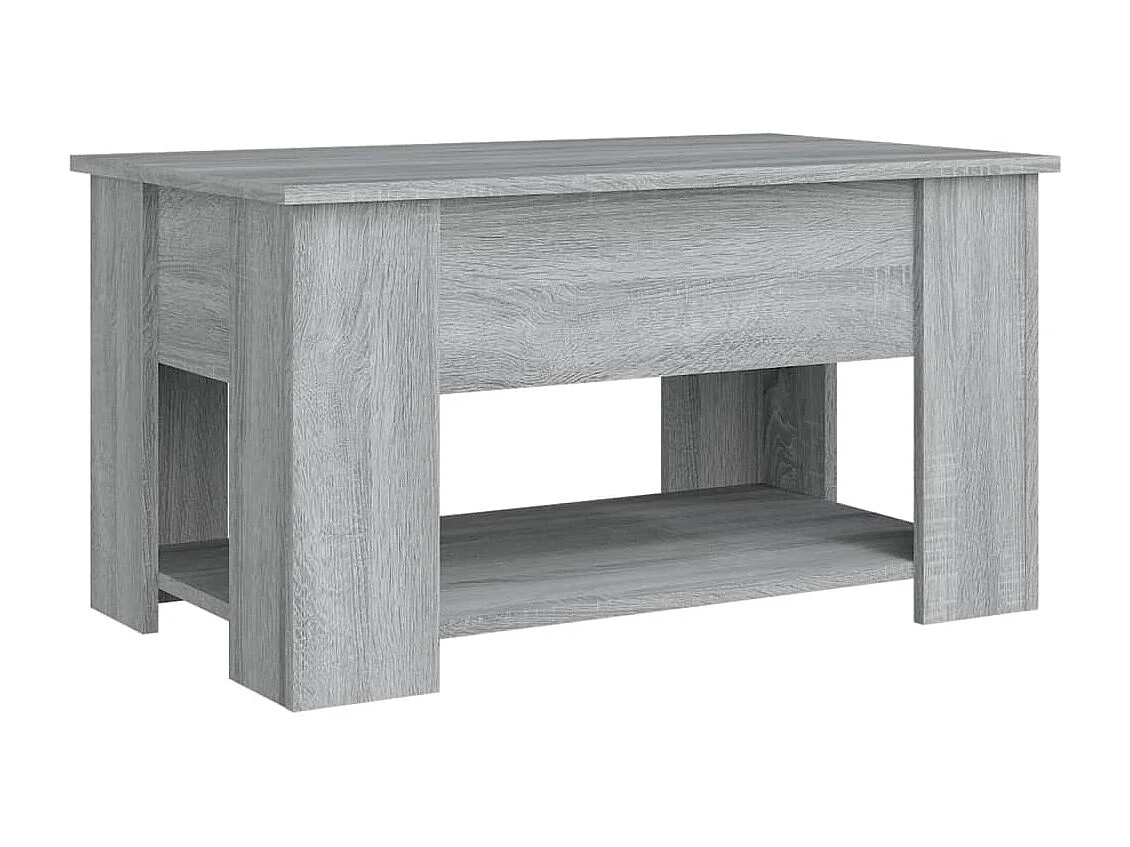 Mesa de centro madera de ingeniería gris Sonoma 79x49x41 cm ES171655