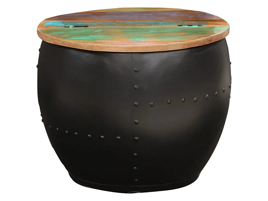 Salontafel 53x43 cm massief gerecycled hout NL91934