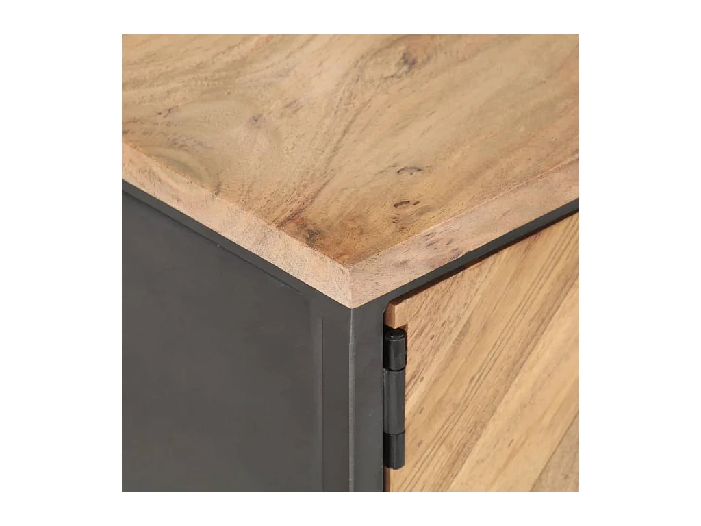 Table basse 90x50x35 cm Bois d'acacia massif OFR65673 BonneVie Meuble