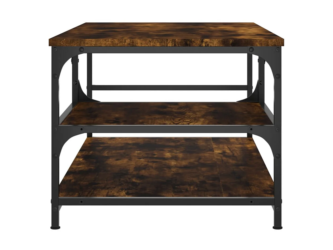 Salontafel 90x49x40 cm bewerkt hout gerookt eikenkleurig NL11058