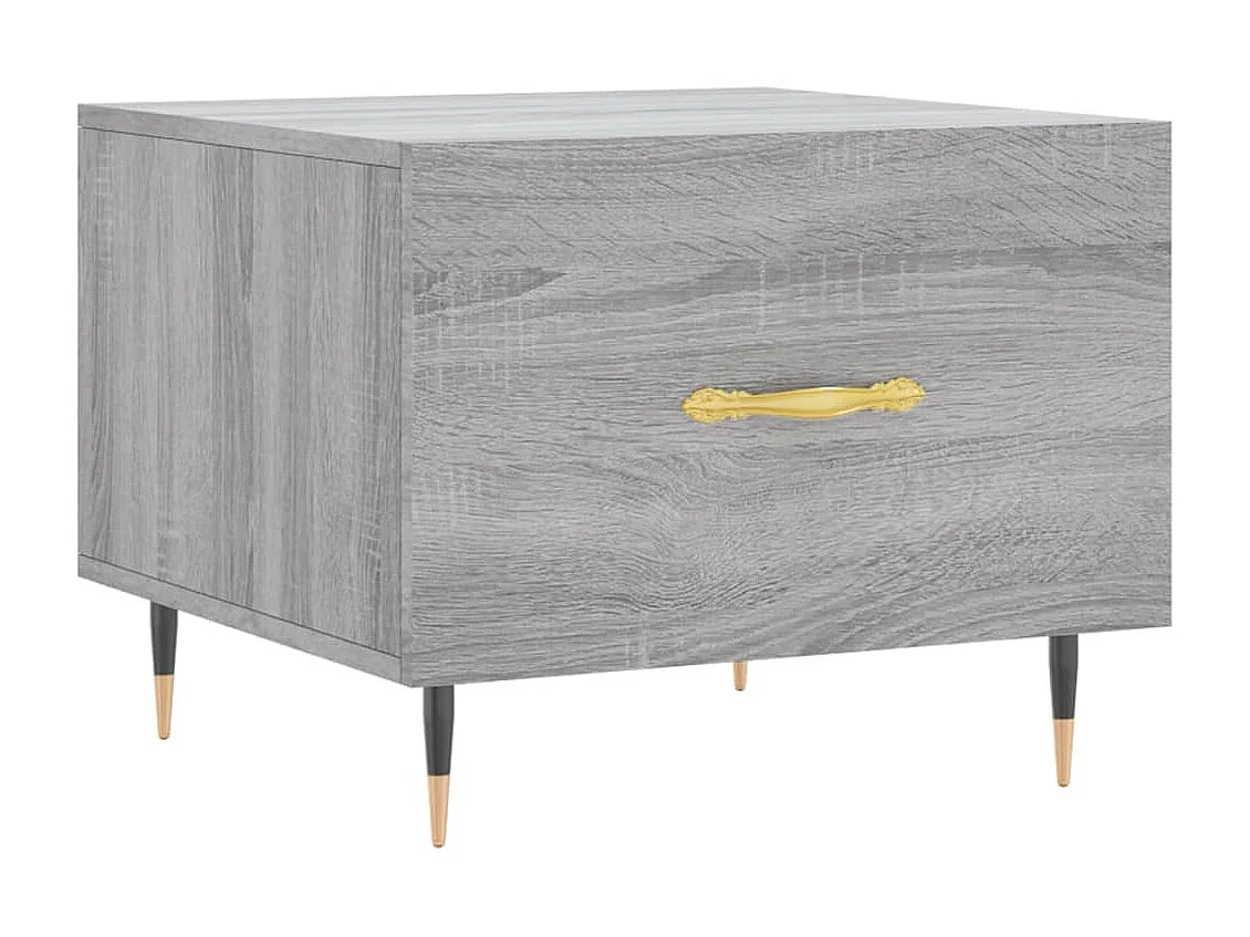 Mesa de centro madera contrachapada gris Sonoma 50x50x40 cm ES55564