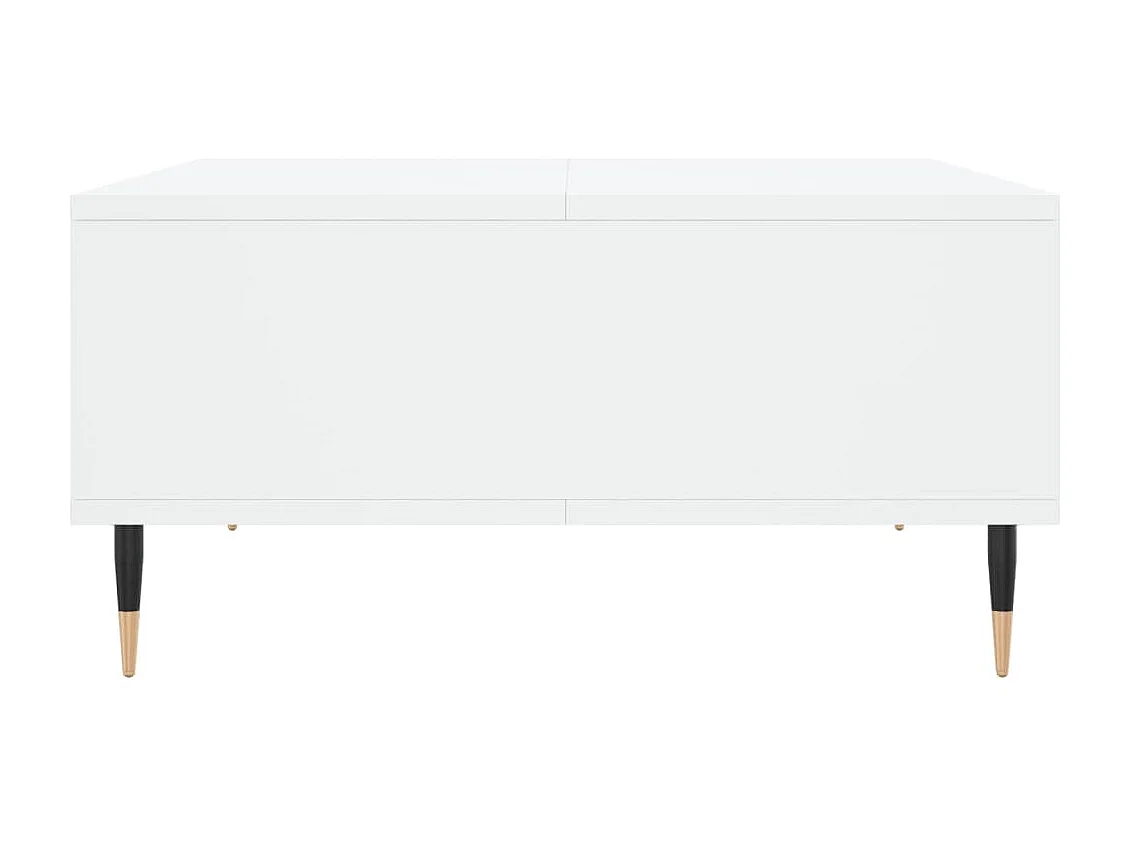 Table basse blanc 60x60x30 cm bois d'ingénierie OFR22689 BonneVie Meuble