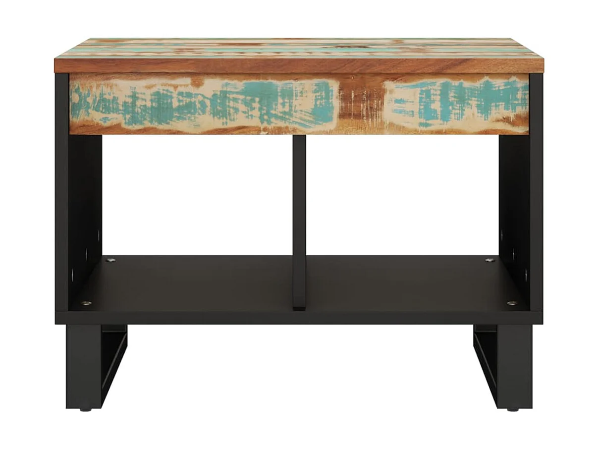 Mesa de centro de madera maciza reciclada 55x50x40 cm ES92782