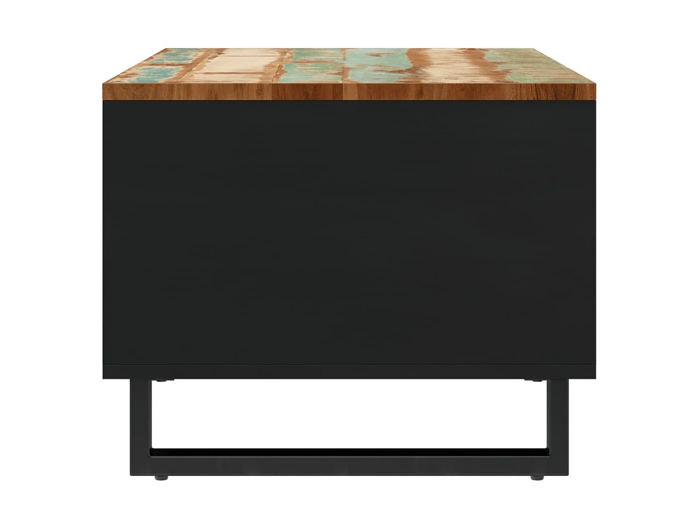 Mesa de centro de madera maciza reciclada 55x50x40 cm ES92782