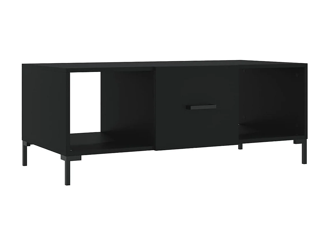 Mesa de centro madera contrachapada negro 102x50x40 cm ES26733
