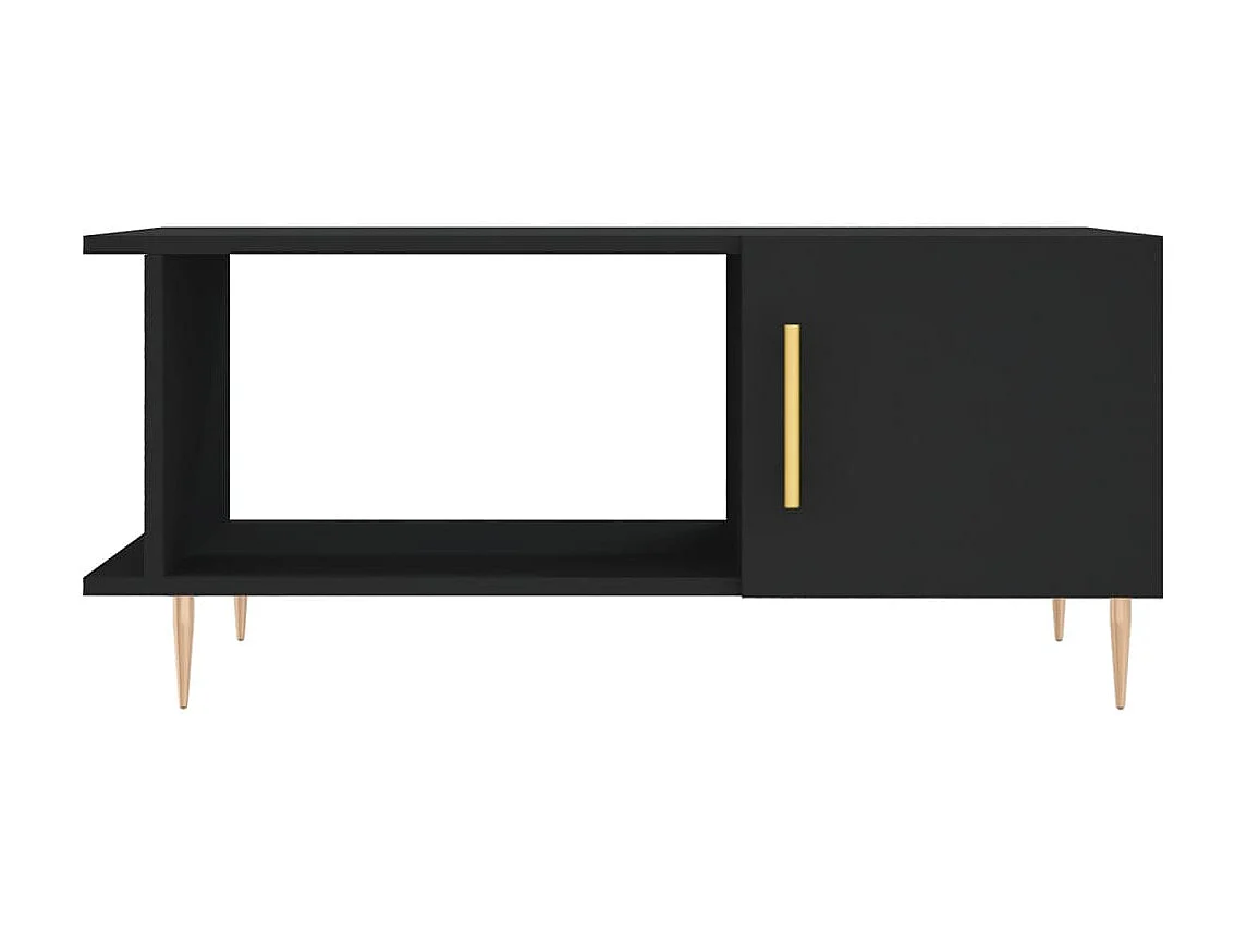 Mesa de centro 90x50x40 cm madeira processada preto PT364529