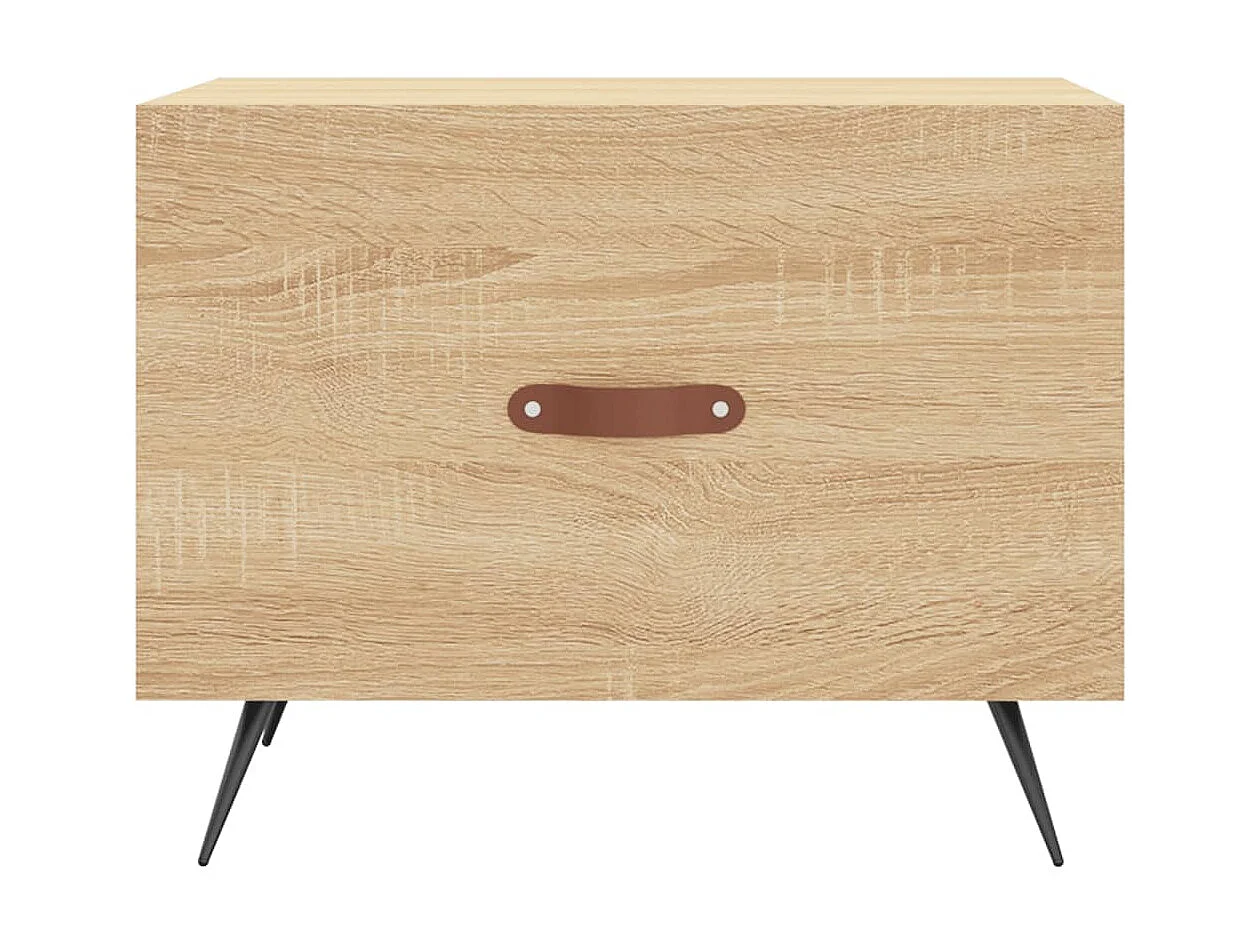 Mesa de centro madera de ingeniería roble Sonoma 50x50x40 cm ES88002