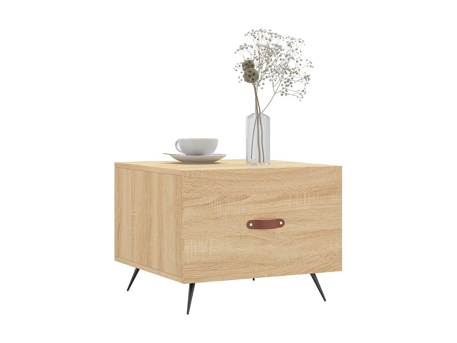 Table basse Chêne sonoma 50x50x40 cm Bois d'ingénierie OFR27975 BonneVie Meuble