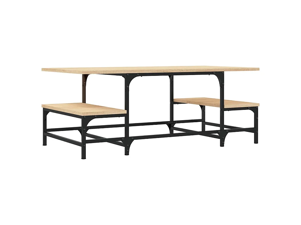 Salontafel 100x50,5x40 cm bewerkt hout sonoma eikenkleurig NL75685