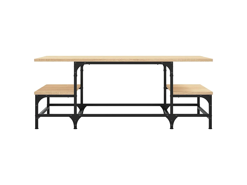 Salontafel 100x50,5x40 cm bewerkt hout sonoma eikenkleurig NL75685