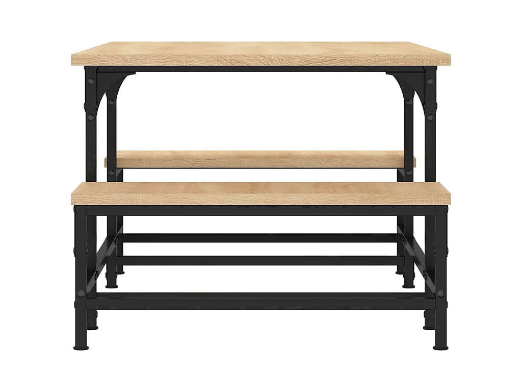 Salontafel 100x50,5x40 cm bewerkt hout sonoma eikenkleurig NL75685