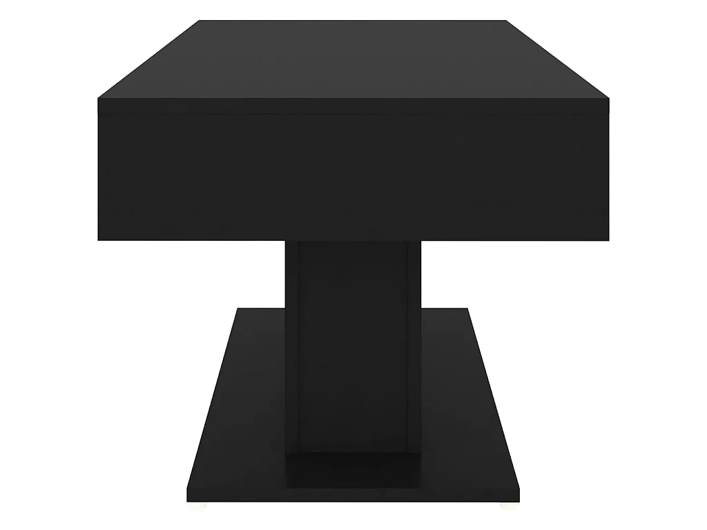 Table basse Noir 96x50x45 cm Aggloméré BonneVie Meuble JOQ85933