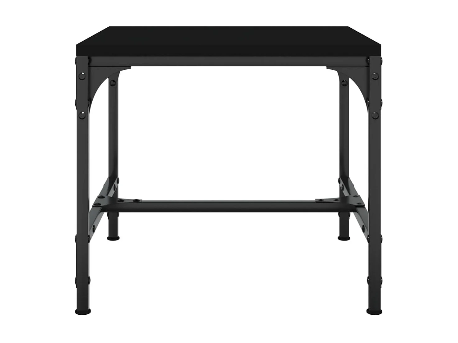 Table basse Noir 50x50x35 cm Bois d'ingénierie OFR55894 BonneVie Meuble