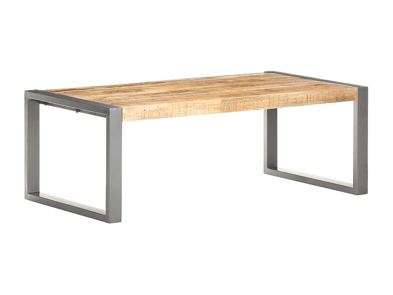 Mesa de centro 110x60x40 cm madeira de mangueira áspera PT517674