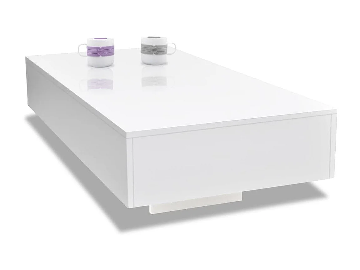 Mesa de centro, branco brilhante PT730568