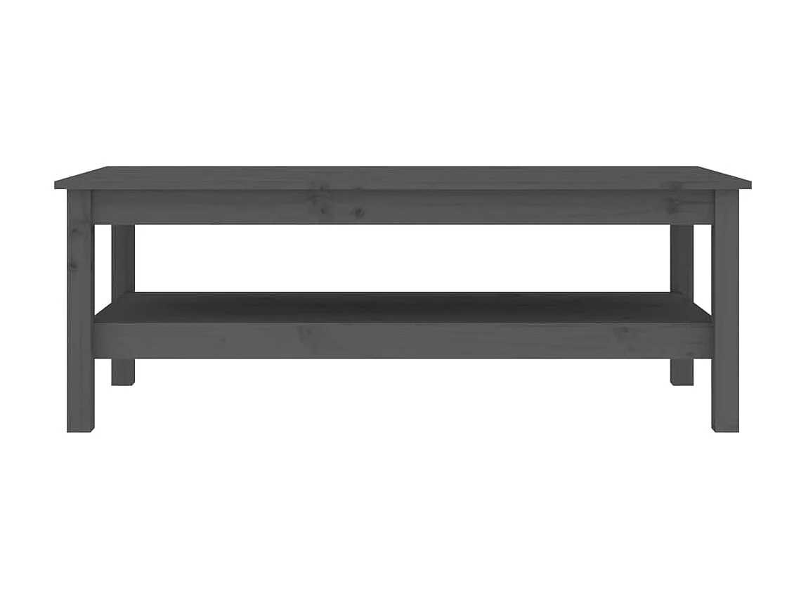 Mesa de centro 110x50x40 cm pinho maciço cinza PT147259