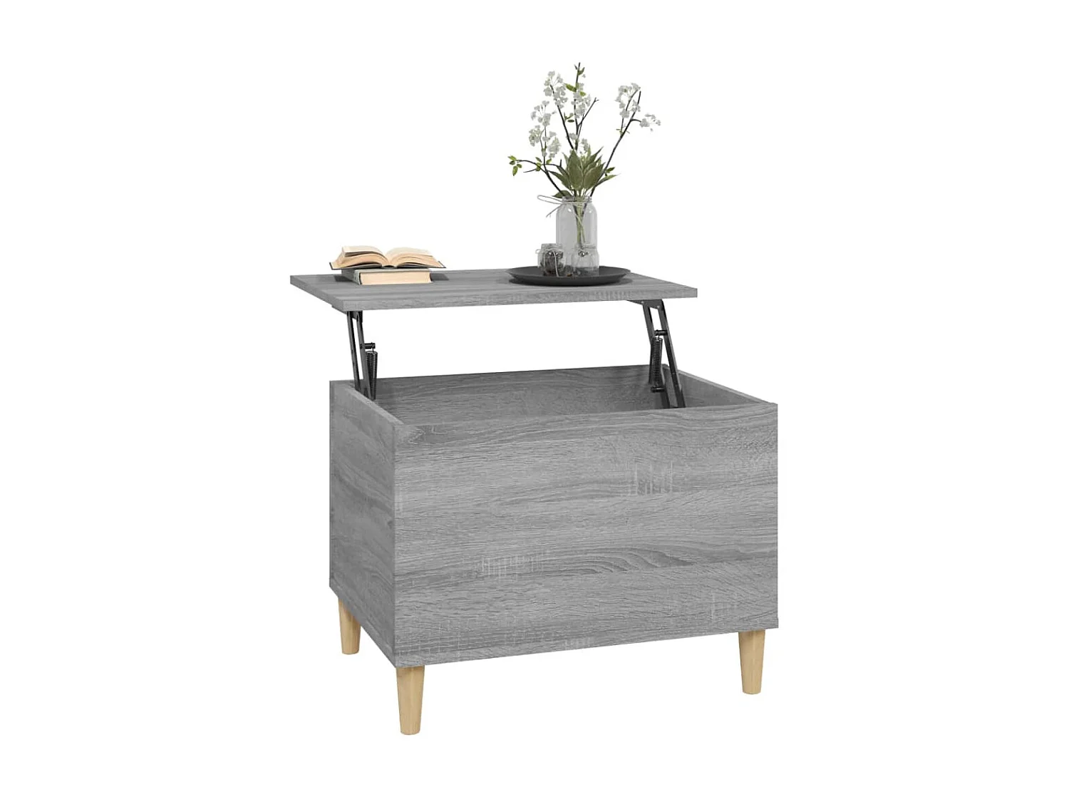 Mesa de centro 60x44,5x45 cm derivados de madeira cinza sonoma PT541086