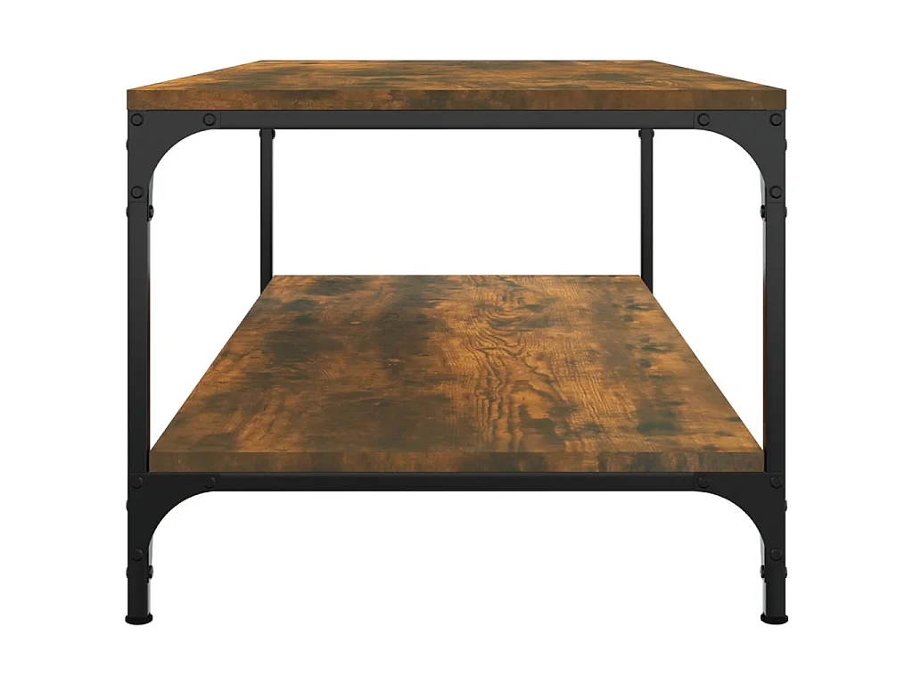 Table basse Chêne fumé 80x50x40 cm Bois d'ingénierie OFR36770 BonneVie Meuble