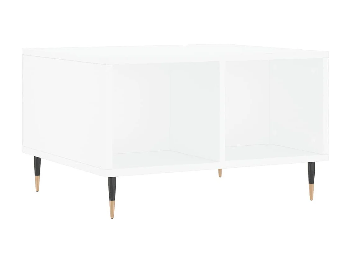 Salontafel 60x50x36,5 cm bewerkt hout wit NL45918