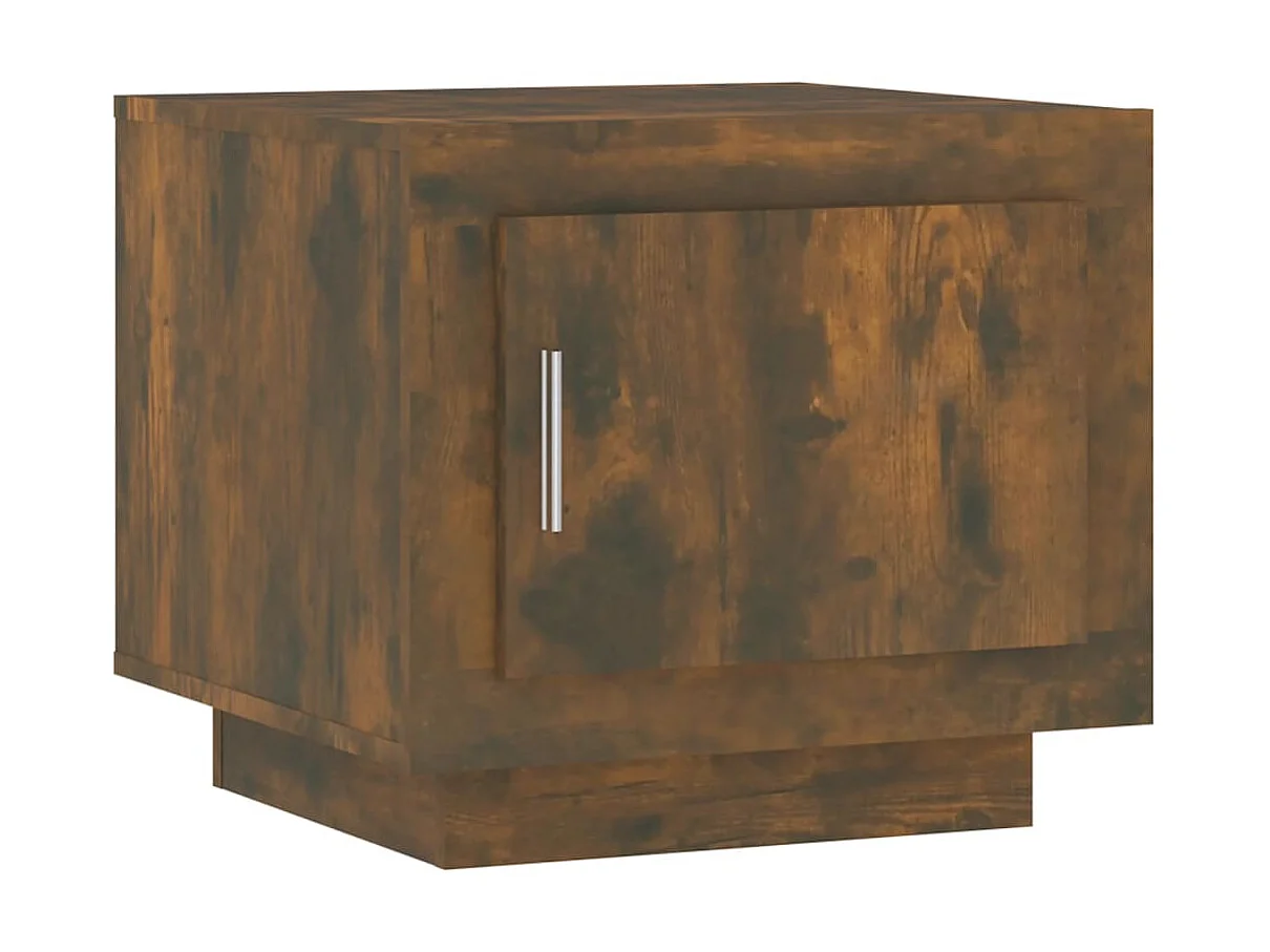 Table basse Chêne fumé 51x50x45 cm Bois d'ingénierie OFR70752 BonneVie Meuble
