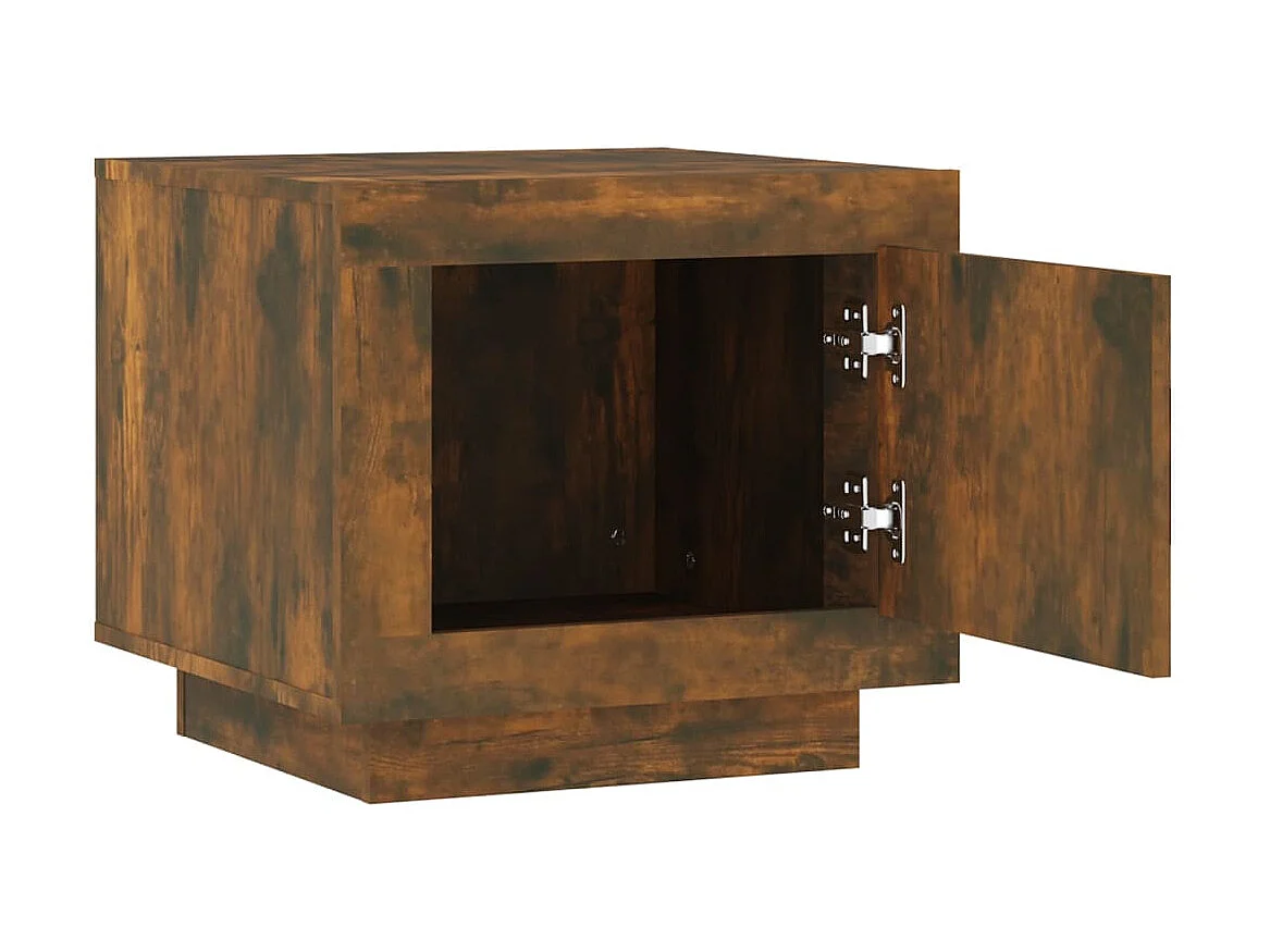 Table basse Chêne fumé 51x50x45 cm Bois d'ingénierie OFR70752 BonneVie Meuble