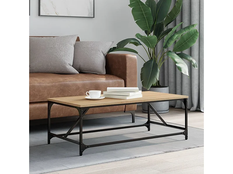 Mesa de centro 100x50x35 cm derivados madeira carvalho sonoma PT185061